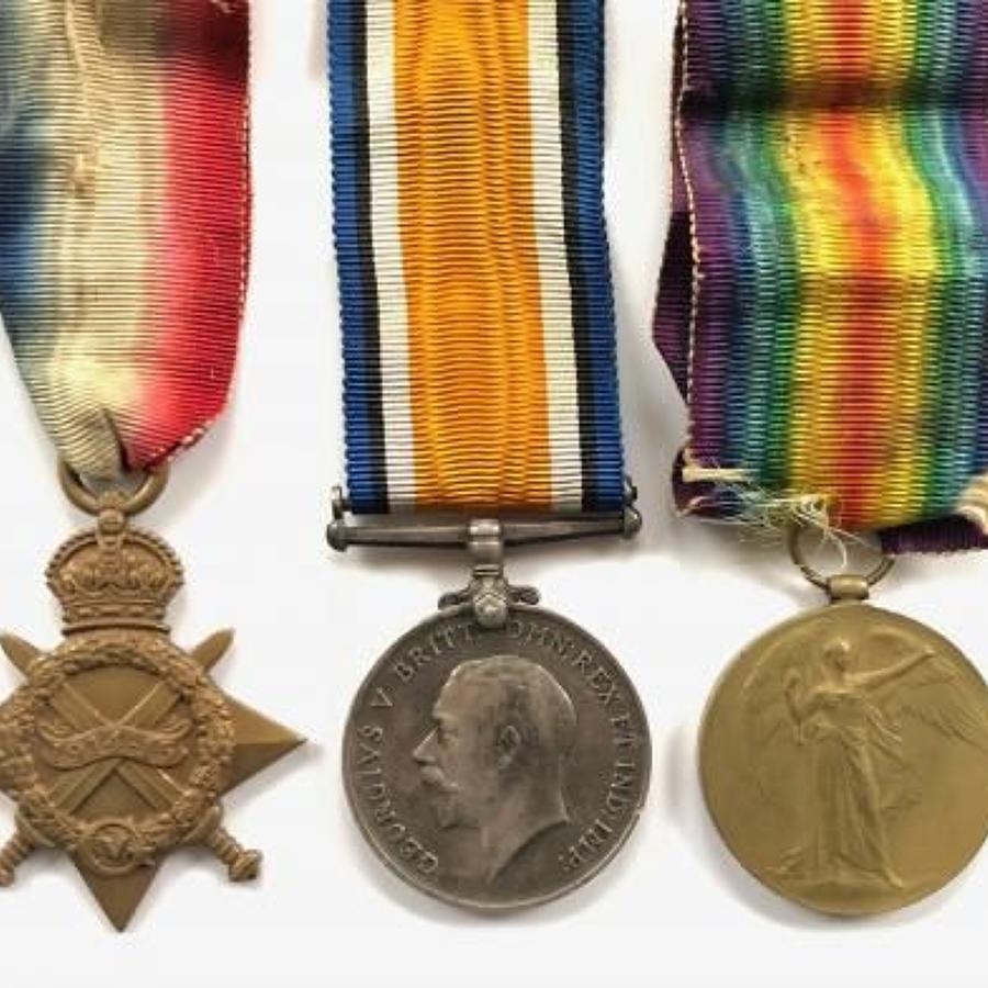 WW1 12th Lancers Group of Three Medals.
