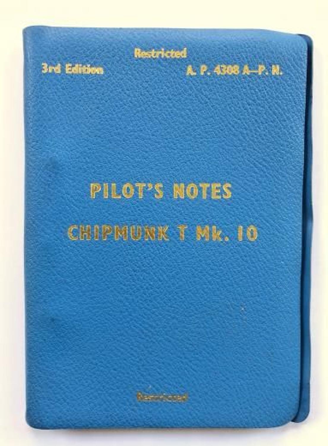 RAF Pilots Notes Chipmunk T MK 10.