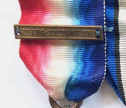 WW1 1st Bn Royal Fusiliers 1914 Star & Clasp Trio of Medals.