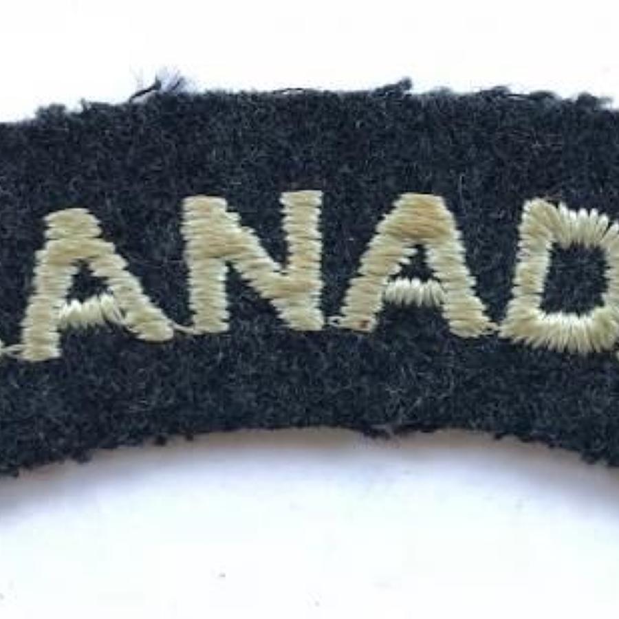 WW2 Period RAF Officer Nationality Title "CANADA"