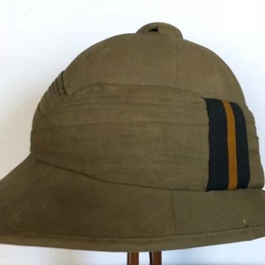 WW1 Early Interwar Period Other Rank's Wolseley Pattern Sun Helmet