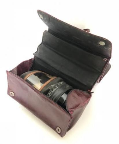 WW2 Home Front Ladies Gas Mask Handbag Case. Rare Colour