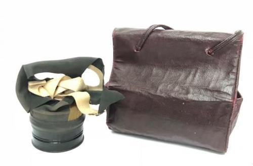 WW2 Home Front Ladies Gas Mask Handbag Case. Rare Colour