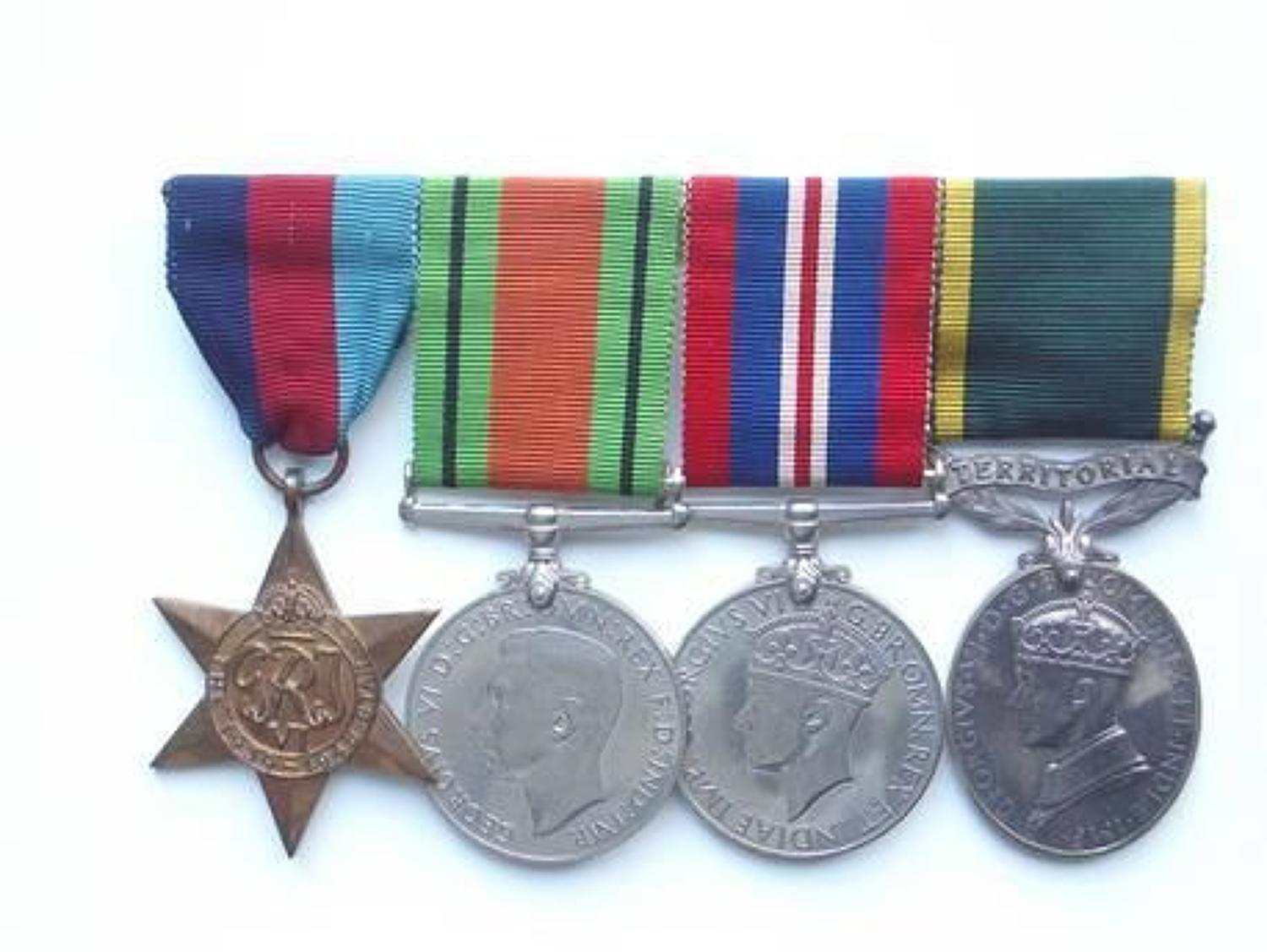 WW2 ATS Territorial Efficiency Medal Group.