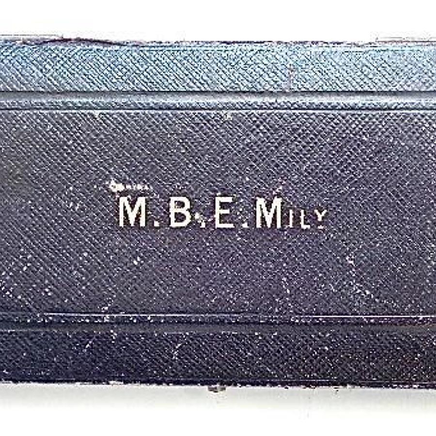 WW1 Period Case for a MBE (Military) Order.