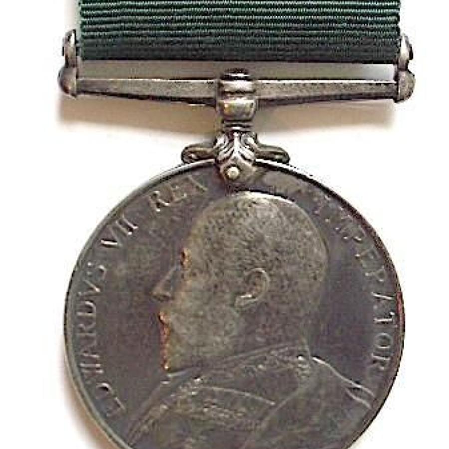 Edwardian 5th VB Highland Light Infantry Volunteer Long Service Medal.