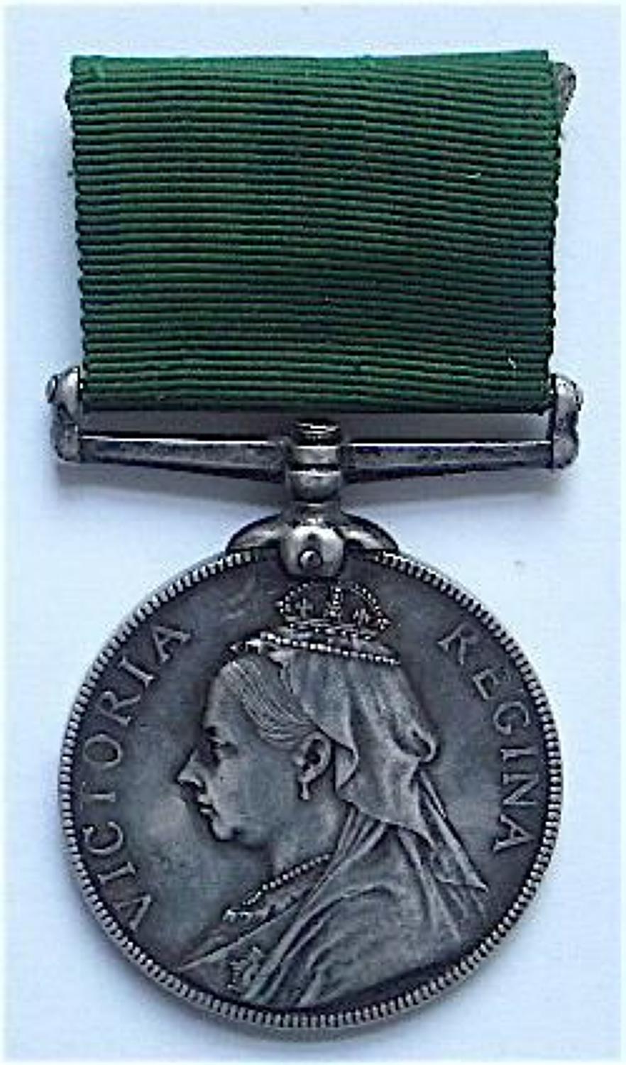 Victorian 4th VB Scottish Rifles Long Service Medal.