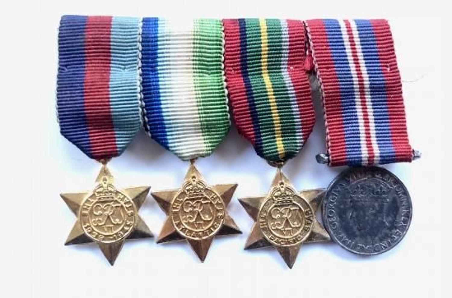 WW2 Campaign Set of Miniature Medals.