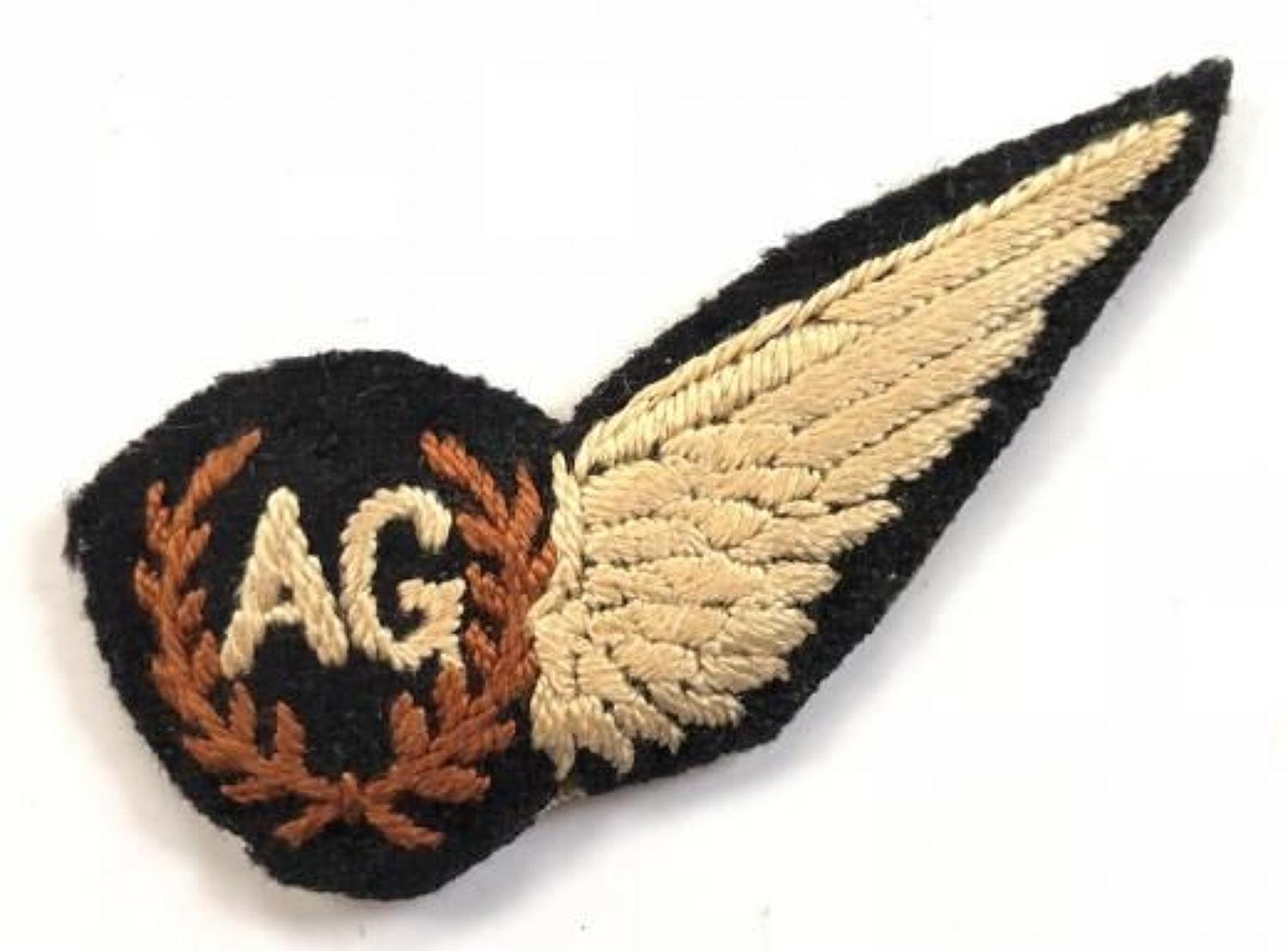 WW2 Period RAF Air Gunner Brevet Badge.