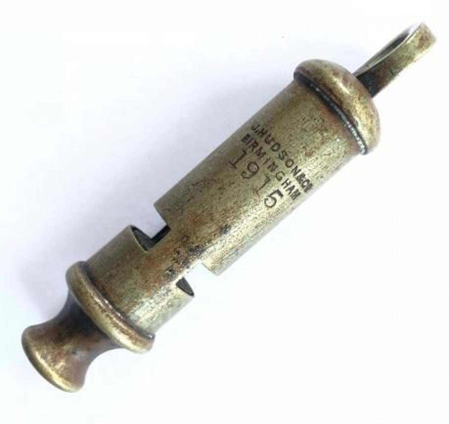 WW1 British Army 1915 Trench Whistle.