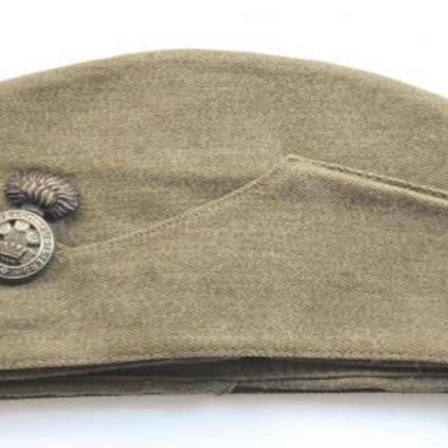 WW2 Period Royal Welch Fusiliers Other Rank's Side Cap.