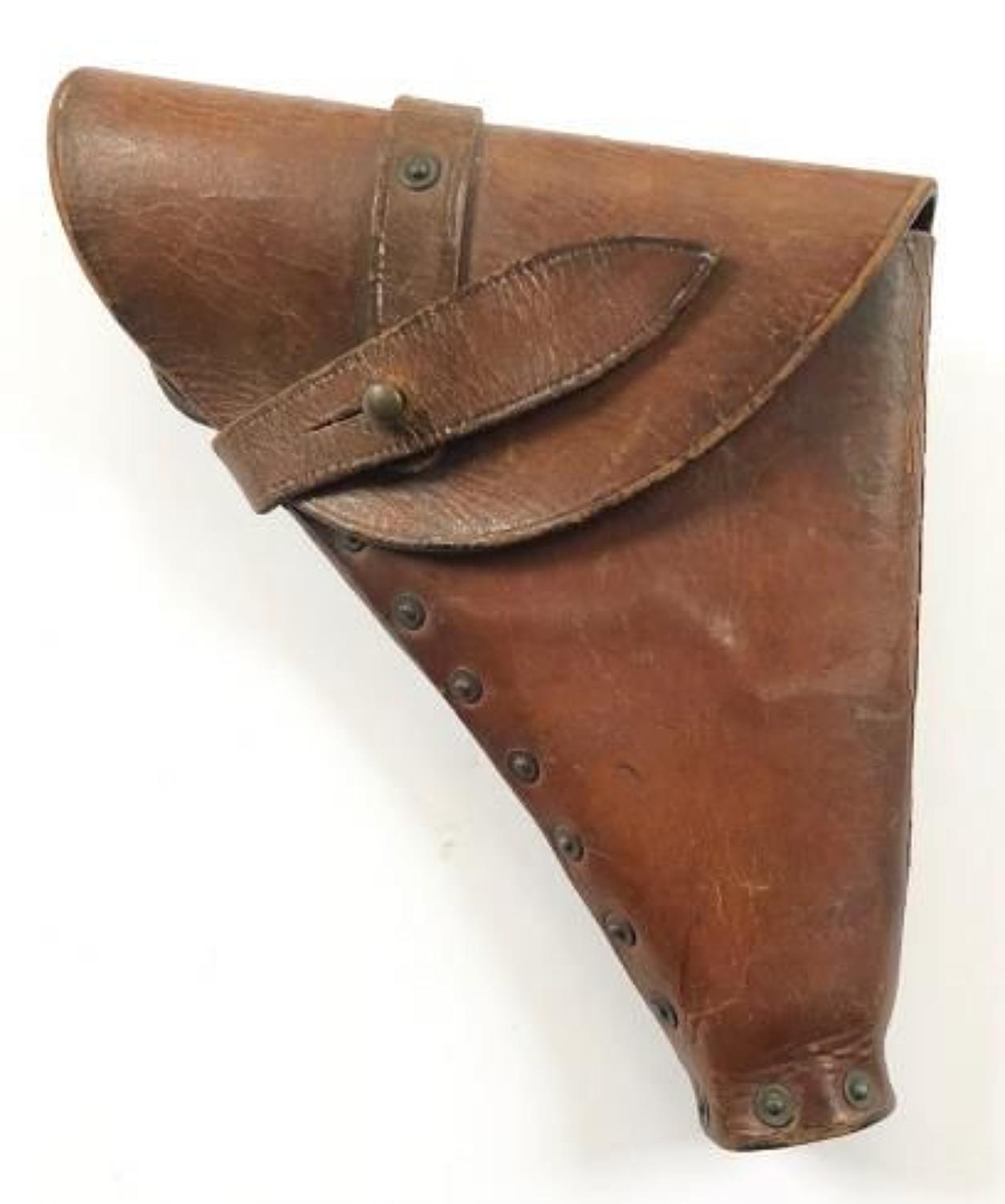 Victorian Boer War Period Royal Navy Leather Pistol Holster.