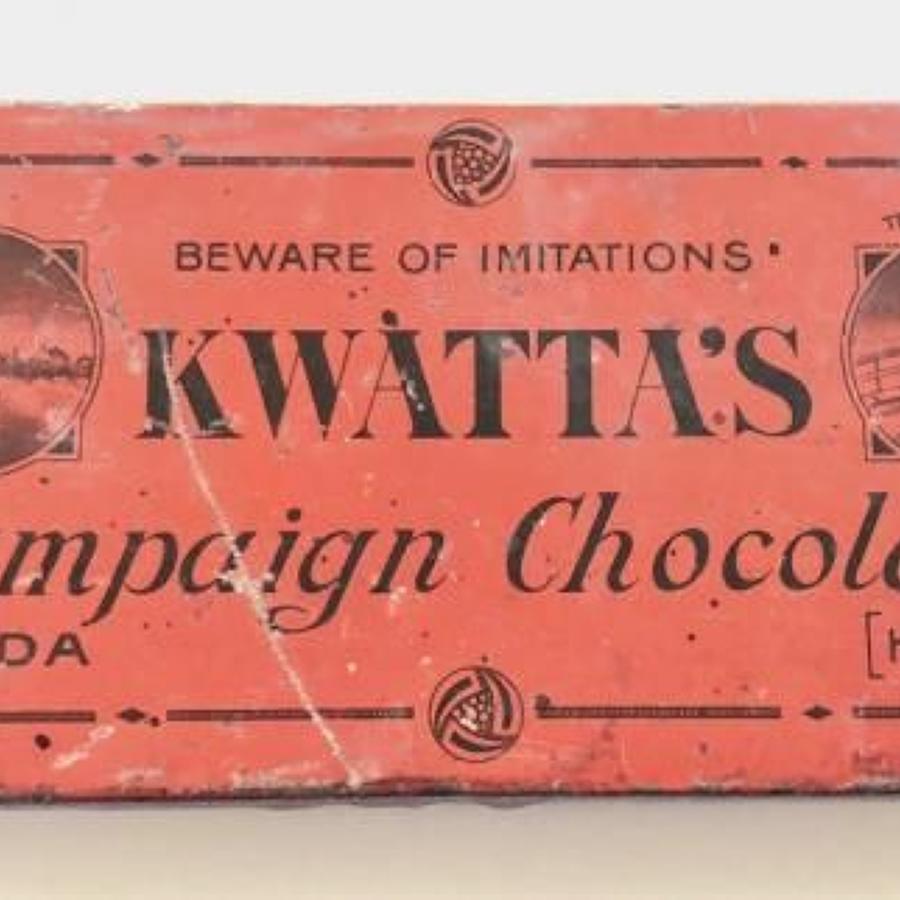 WW1 Soldier's Comforts "Campaign Chocolate" Tin.