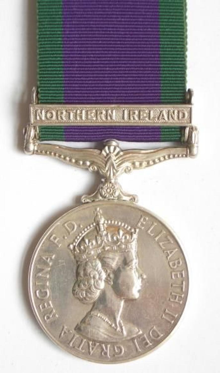 Royal Highland Fusiliers Campaign Service Medal Clasp Northern Ireland