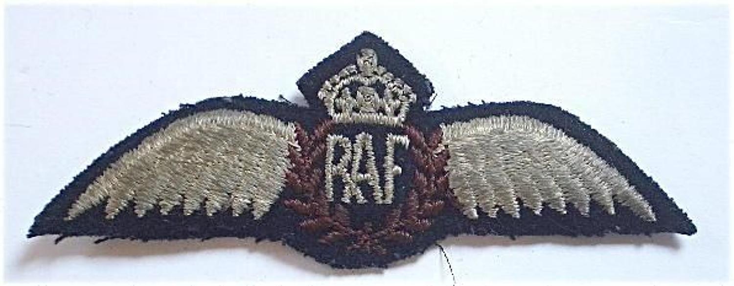 WW2 RAF Pilots Wings Canadian Made.