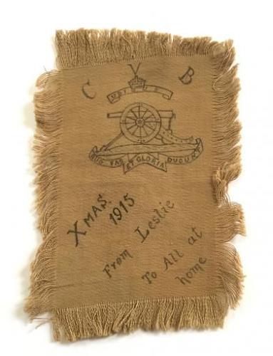 WW1 1915 Calcutta Port Defence Corps Artillery Uniform Christmas Messa