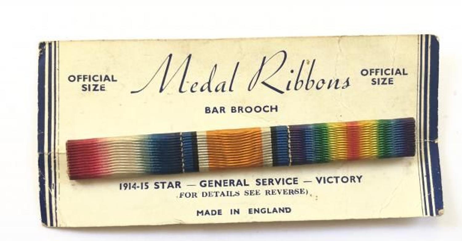 WW1 1914/15 Star Uniform Ribbon Bar