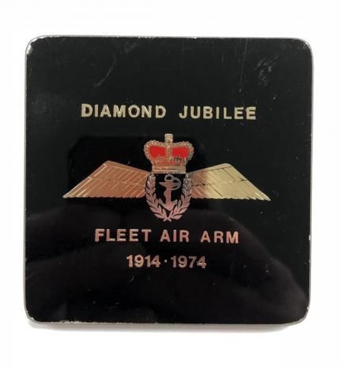 WW2 Fleet Air Arm Diamond Jubilee Cup Coaster Pilots Wings.