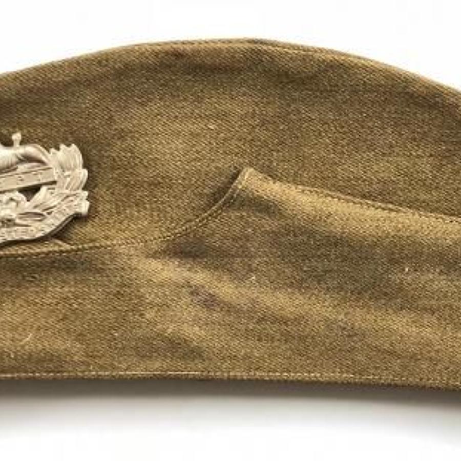 WW2 1939 Gloucestershire Regiment Other Rank's Side Cap Both Badges