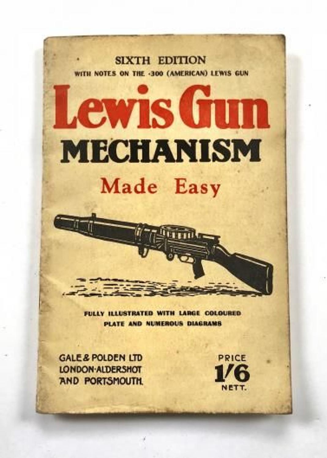 WW2 Home Guard Lewis Gun Users Booklet.