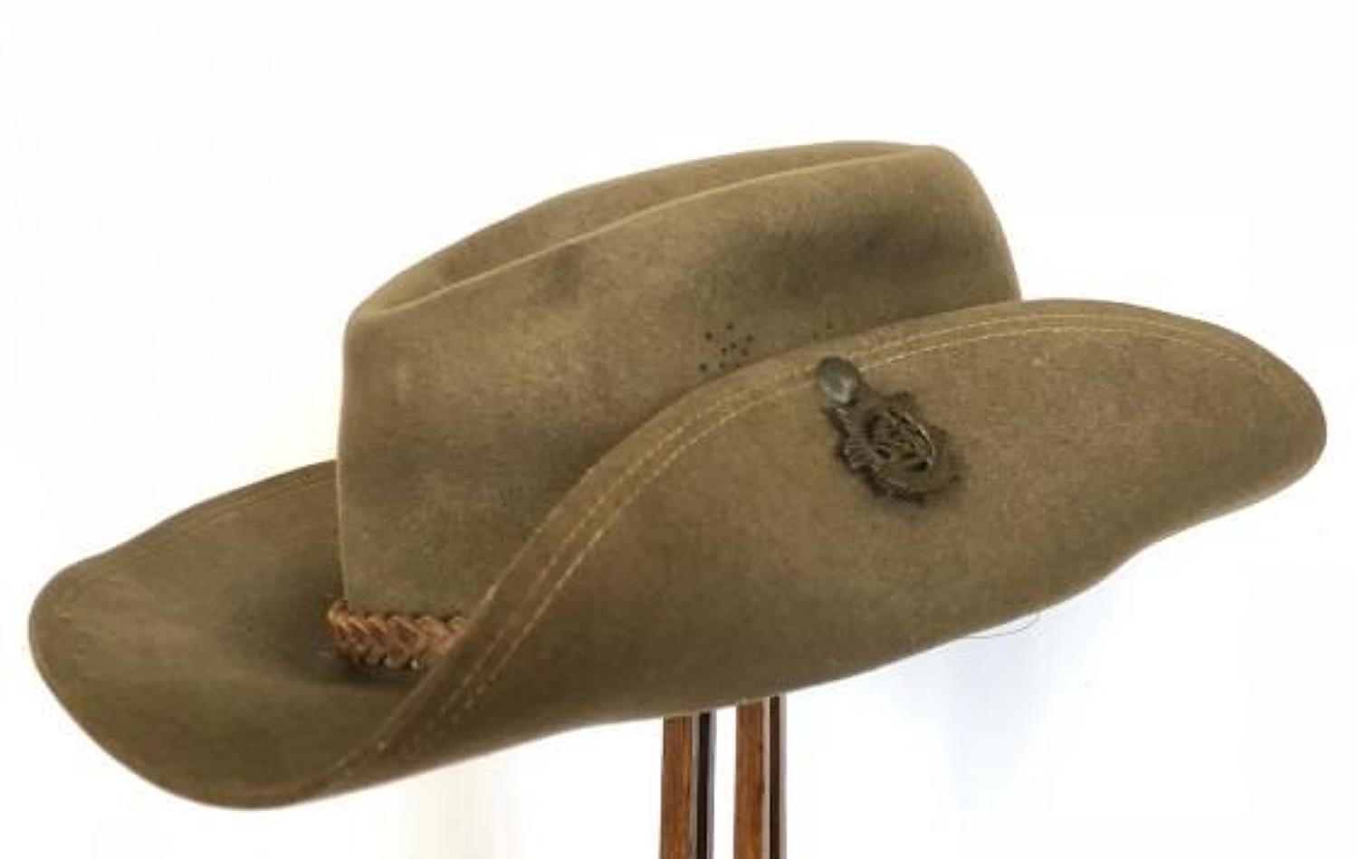 WW2 Period East African Army Service Corps Bush Hat.