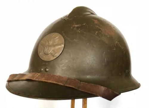 WW2 Pattern Battle of France Period French Artillery Helmet.