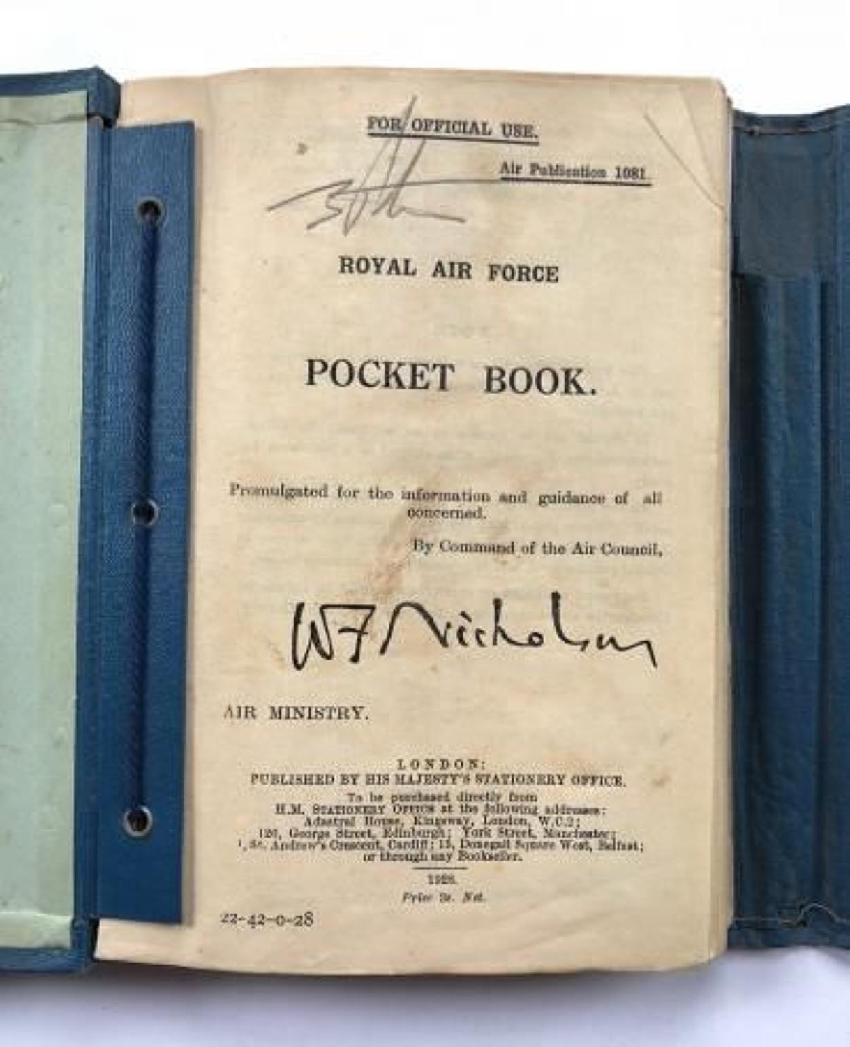 RAF 1928 Airman's Pocket Book.