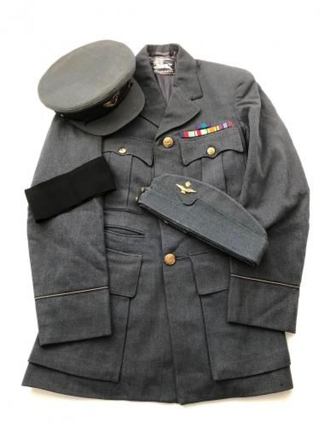 WW2 Pattern RAF Officer's Tunic & Caps Tailored by Burberrys Ltd.