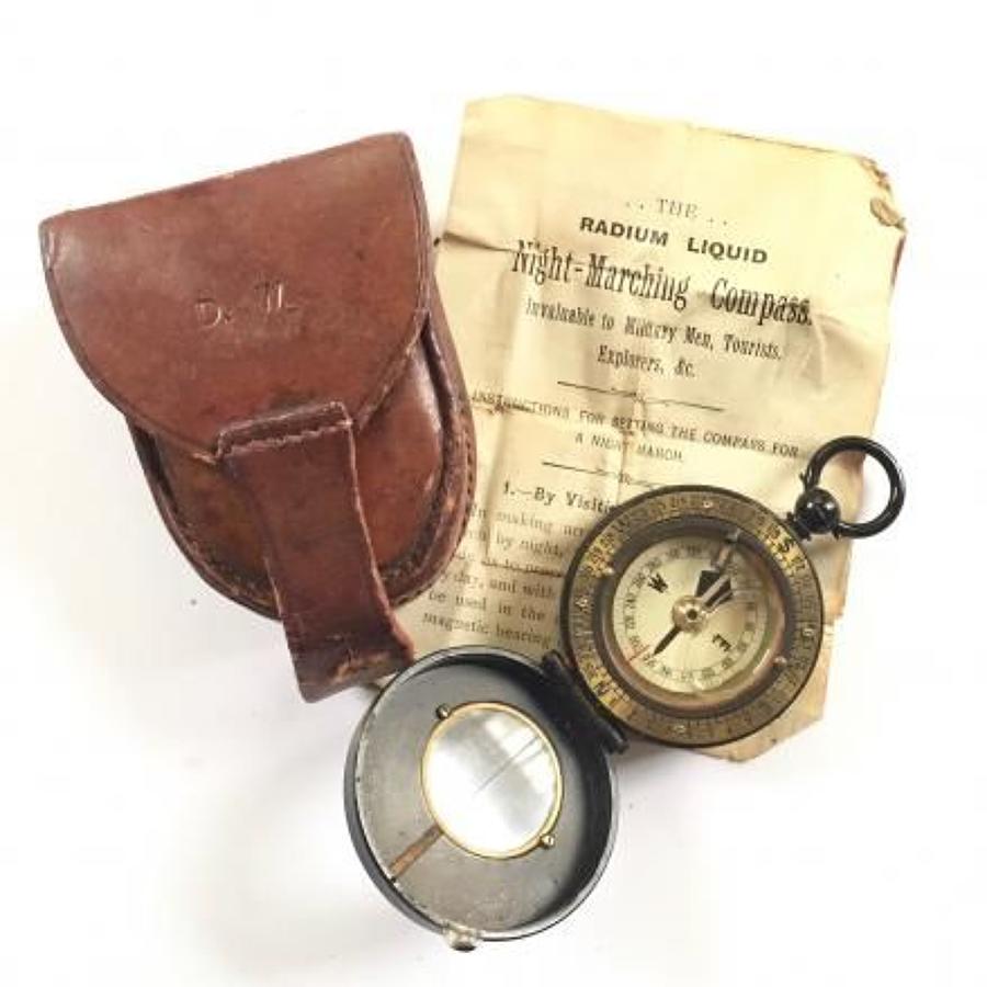 WW1 Period British Army Officer's Marching Compass.