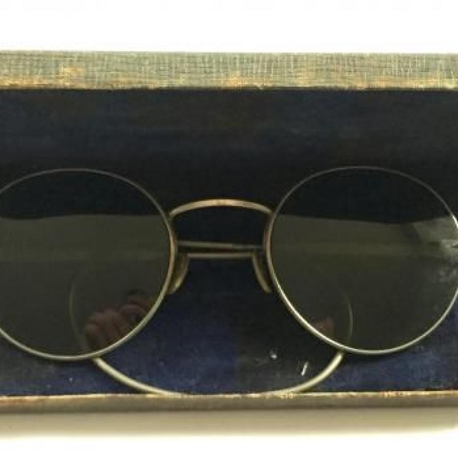 WW2 RAF Aircrew Flying Spectacles Sun Glasses.