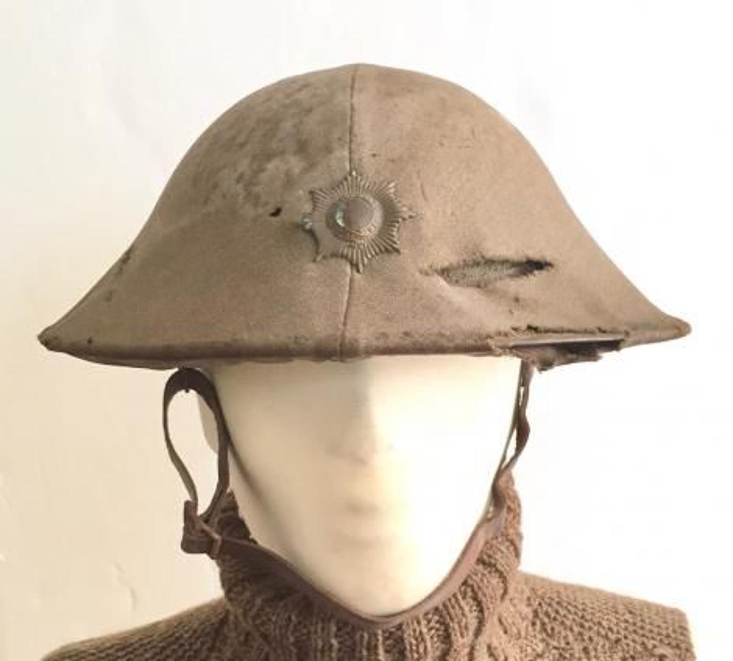 WW1 Coldstream Guards Brodie Helmet with Original Cover.
