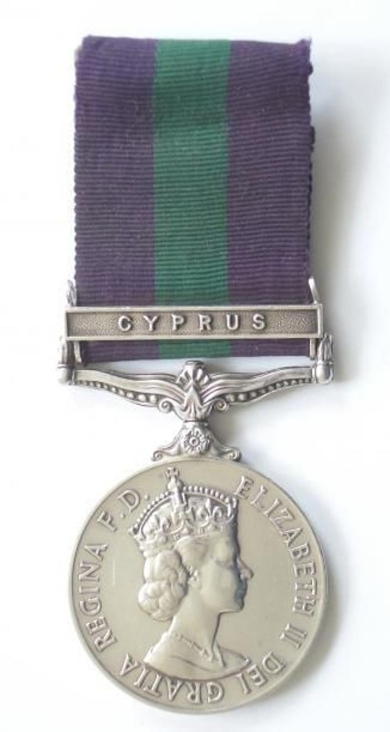 Wiltshire Regiment General Service Medal Cyprus