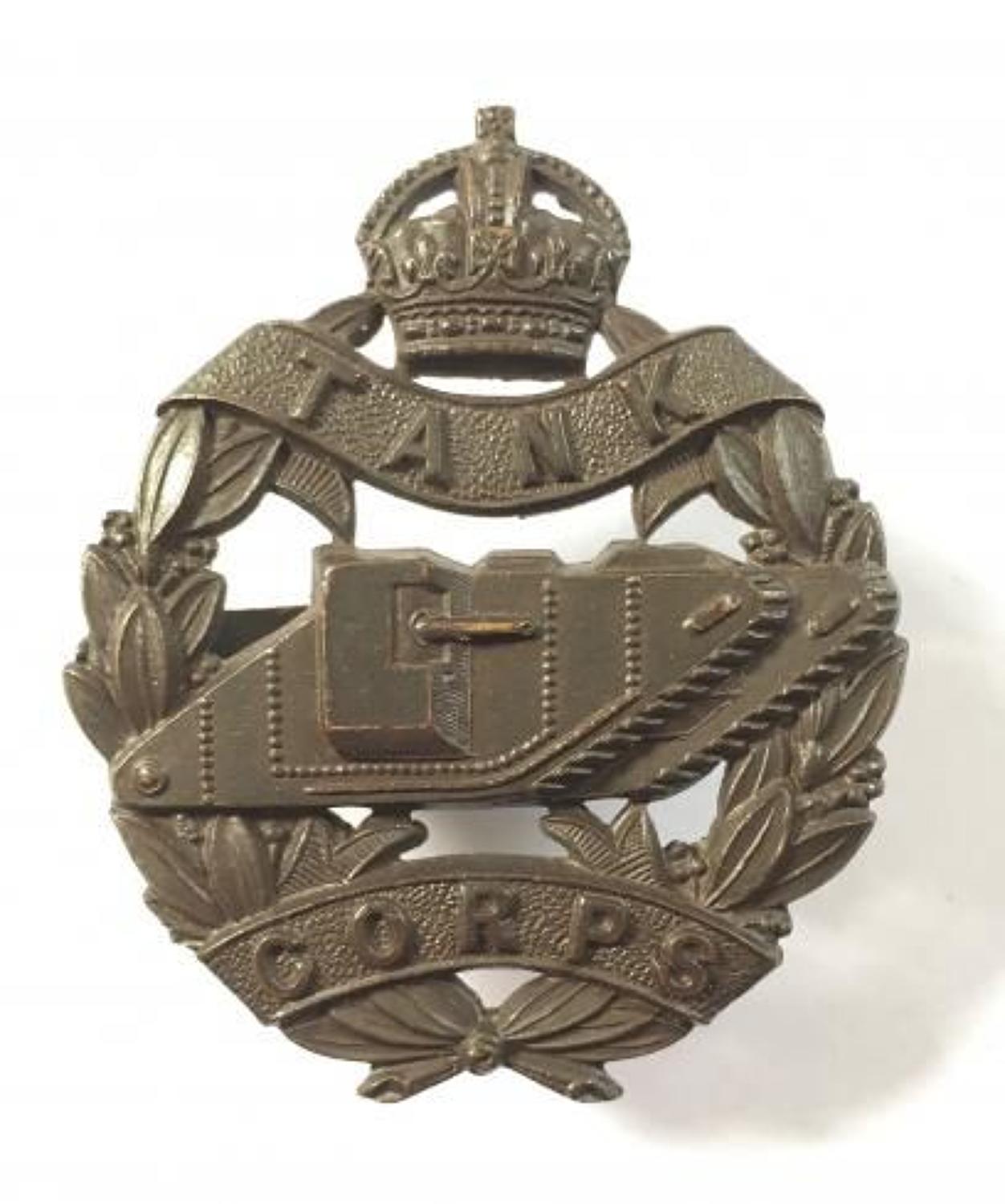 WW1 Tank Corps Officer's Cap Badge by Gaunt