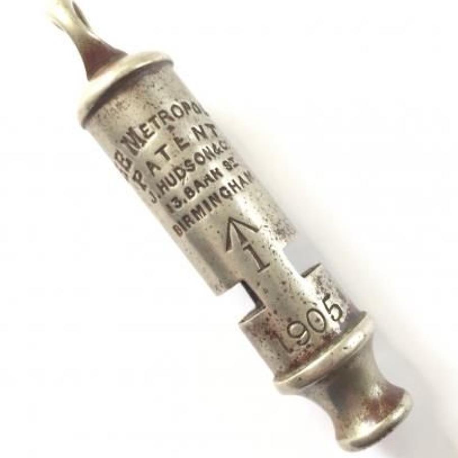 Indian Army Officer,s 1905 Issue Whistle