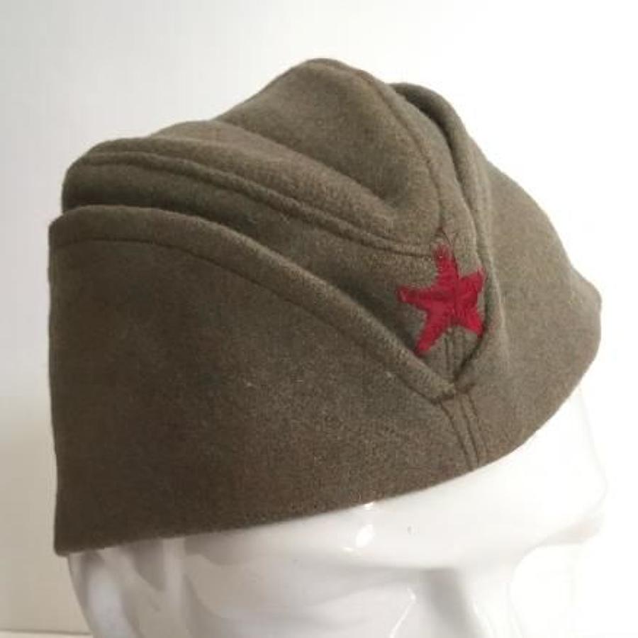Yugoslavian Cold War Period Army Side Cap.