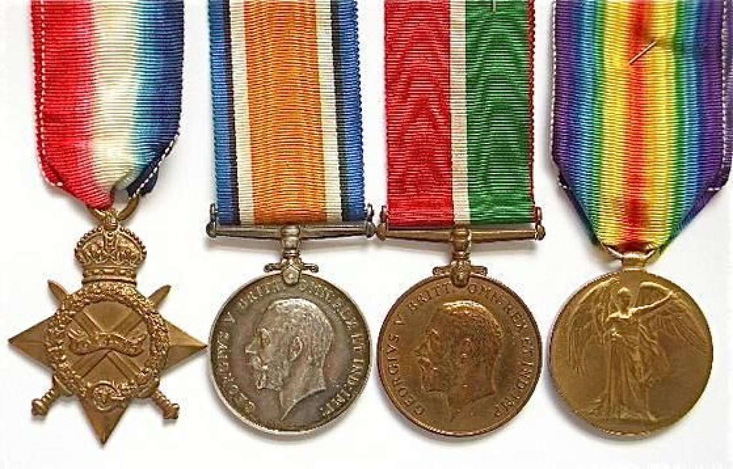 Expeditionary Forces Canteen Royal Marine Artillery Mercantile Medals