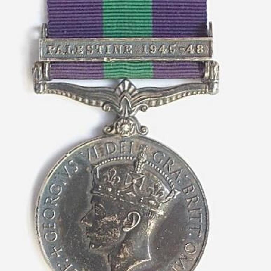 Royal Air Force General Service Medal Clasp "Palestine 1945-48"