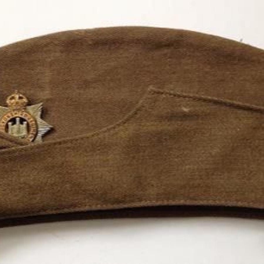 WW2 1943 Devonshire Regiment Other Ranks Side Cap.