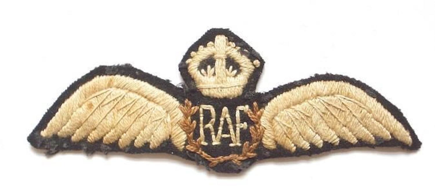 RAF North West Frontier Interwar Pilots Wings.