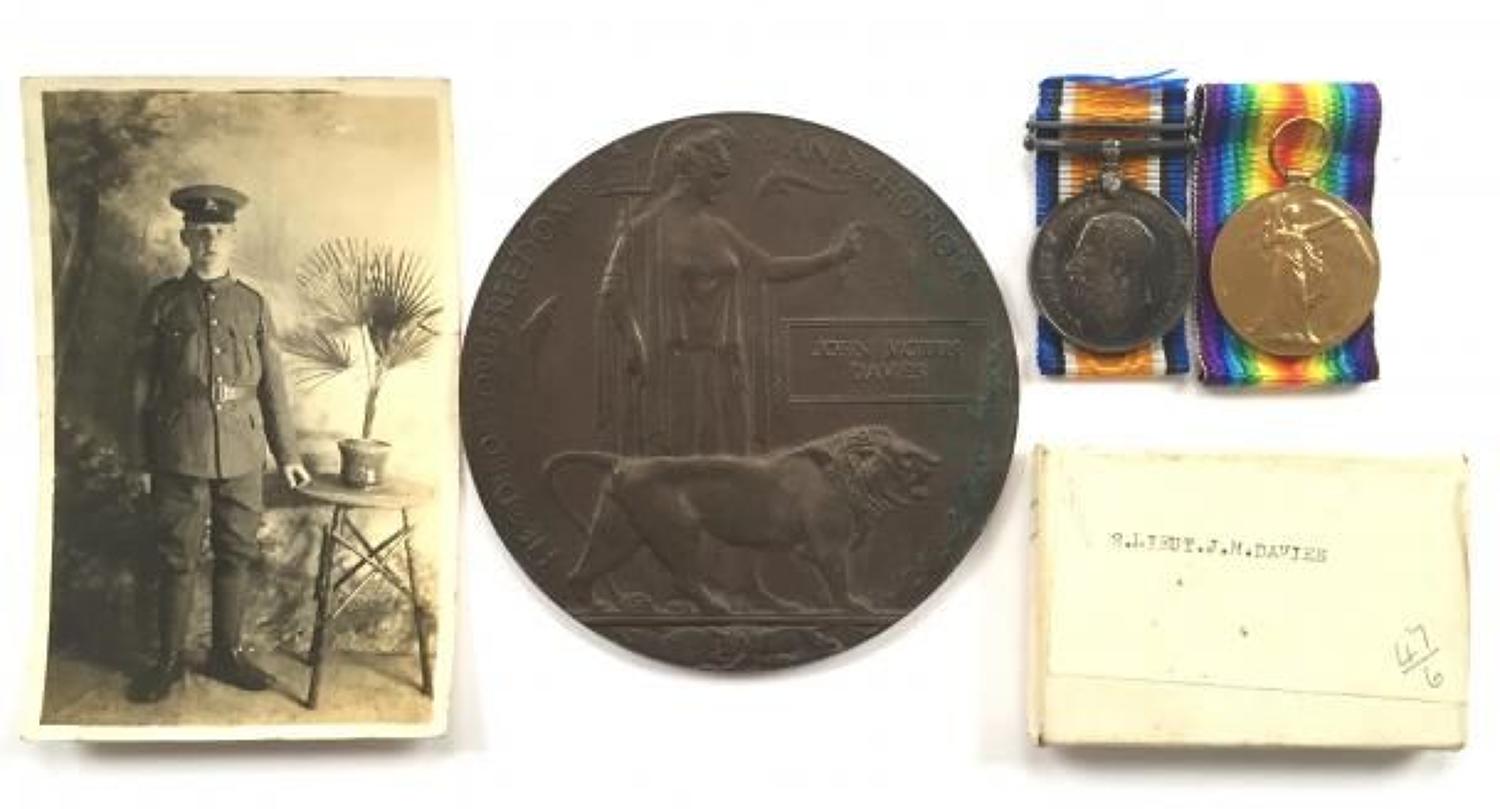WW1 Montgomeryshire Yeomanry Royal Welsh Fusiliers Cardiff Pals Medals
