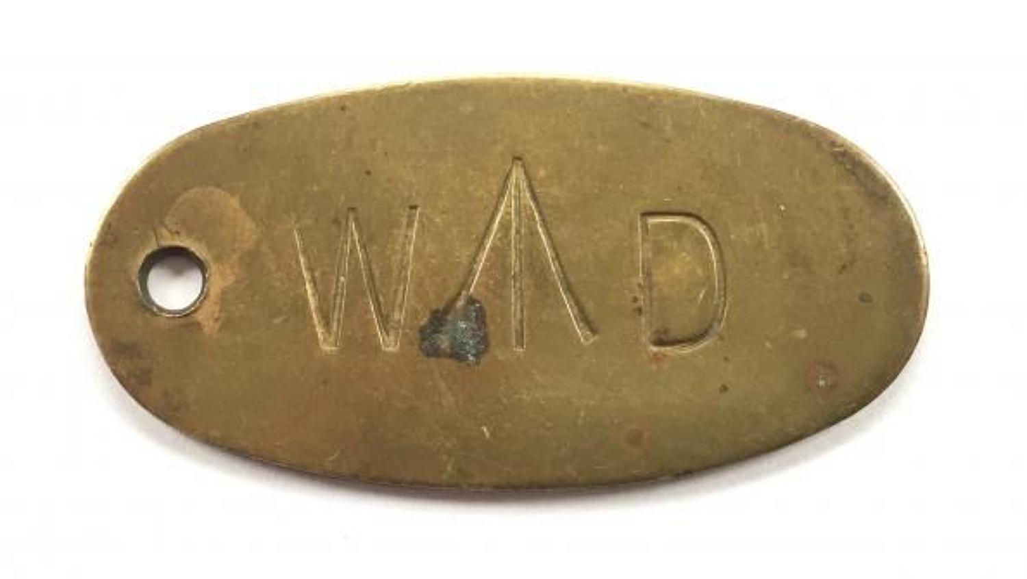 WW1 Period Brass WD Dispensary Brass King Ring Tag.