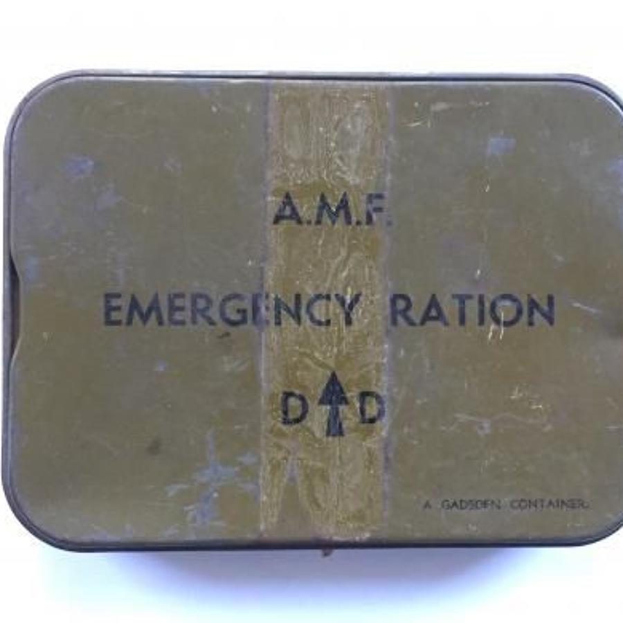 WW2 Australian Military Forces Emergency Ration Tin.