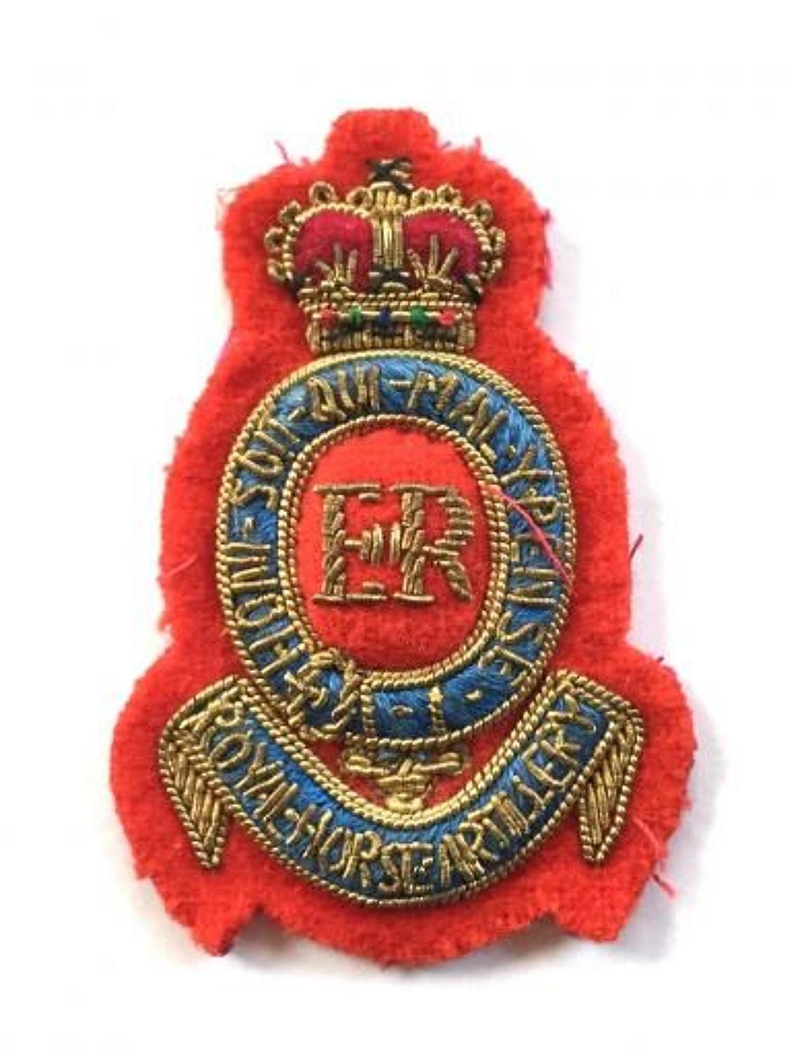Royal Horse Artillery EIIR Officer's Beret Badge.