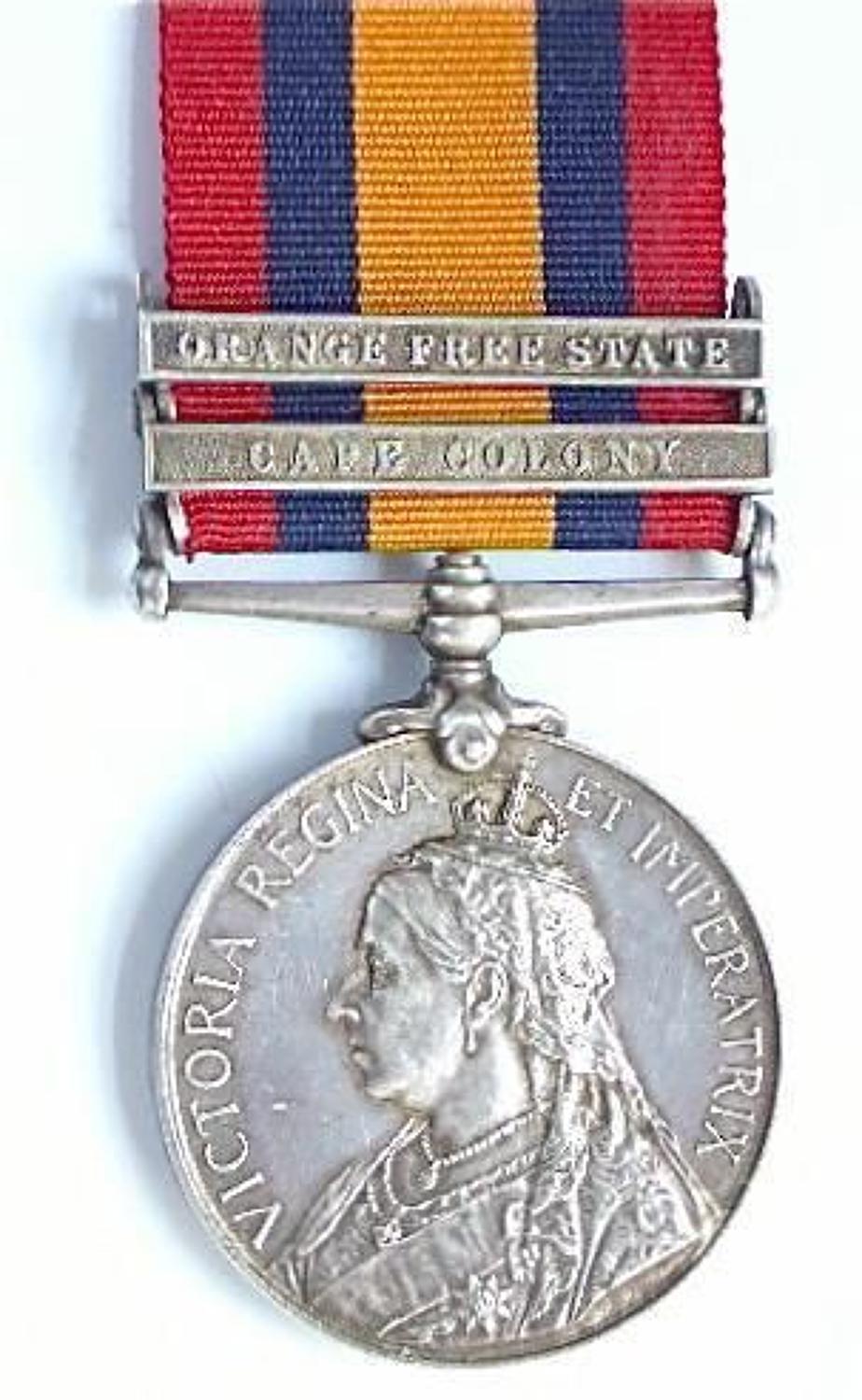 South African Constabulary Boer War Queen's South Africa Medal