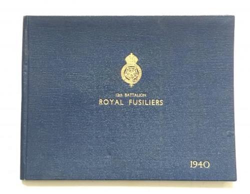 WW2 1940 12th Bn Royal Fusiliers Picture Booklet.