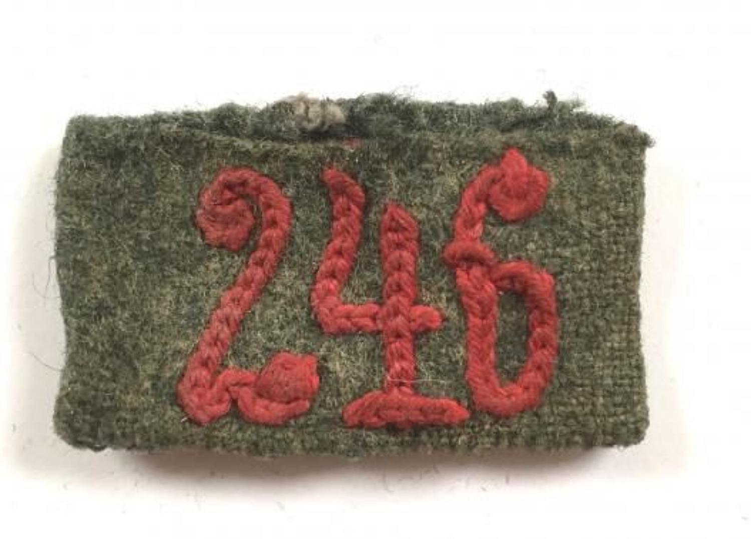 WW2 German Army Slip on Regimental Number 246