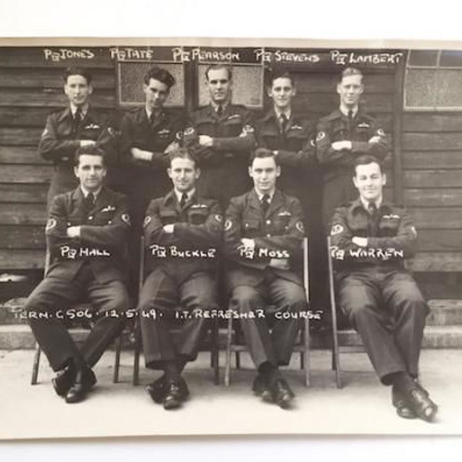 RAF Rare Aircrew 1947-1953 Group Photograph.
