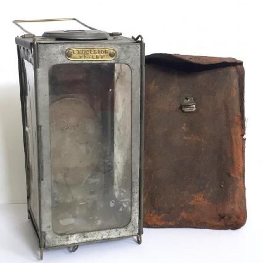 WW1 Period British Army Officer's Private Purchase Folding Lantern.