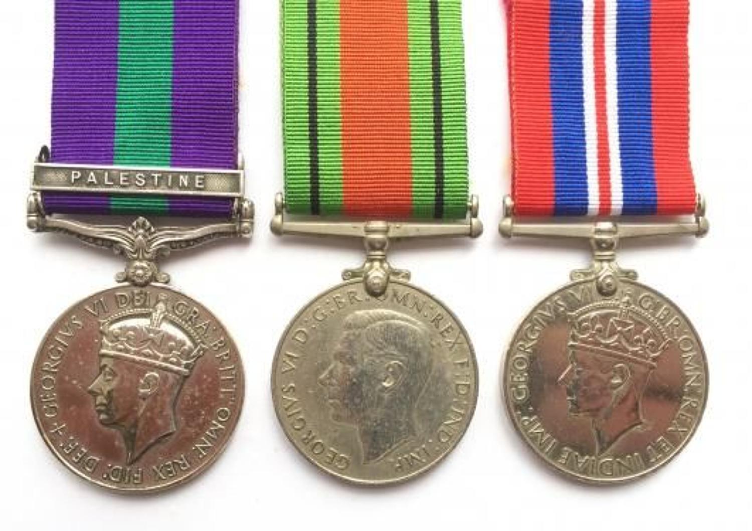 WW2 Royal Army Service Corps General Service Medal Group of Three.