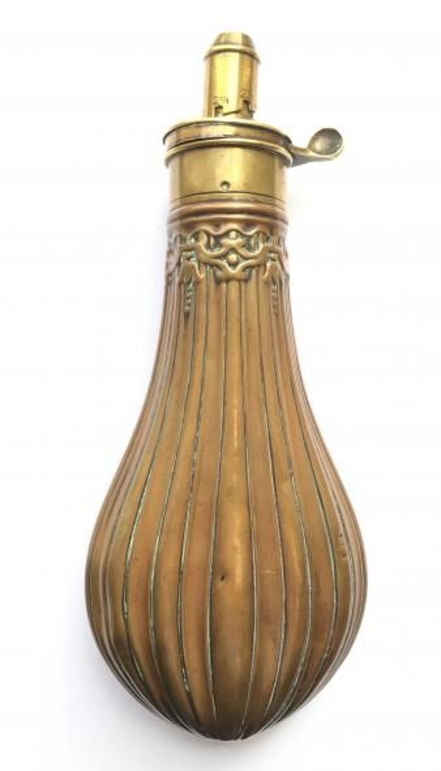 Victorian Copper Shot / Powder Flask by Hawksley